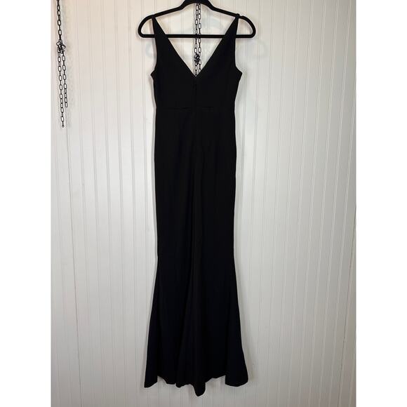 NWOT Lulus Melora Black Sleeveless Maxi Dress Wedding Holiday Banquet Size S - Picture 5 of 7